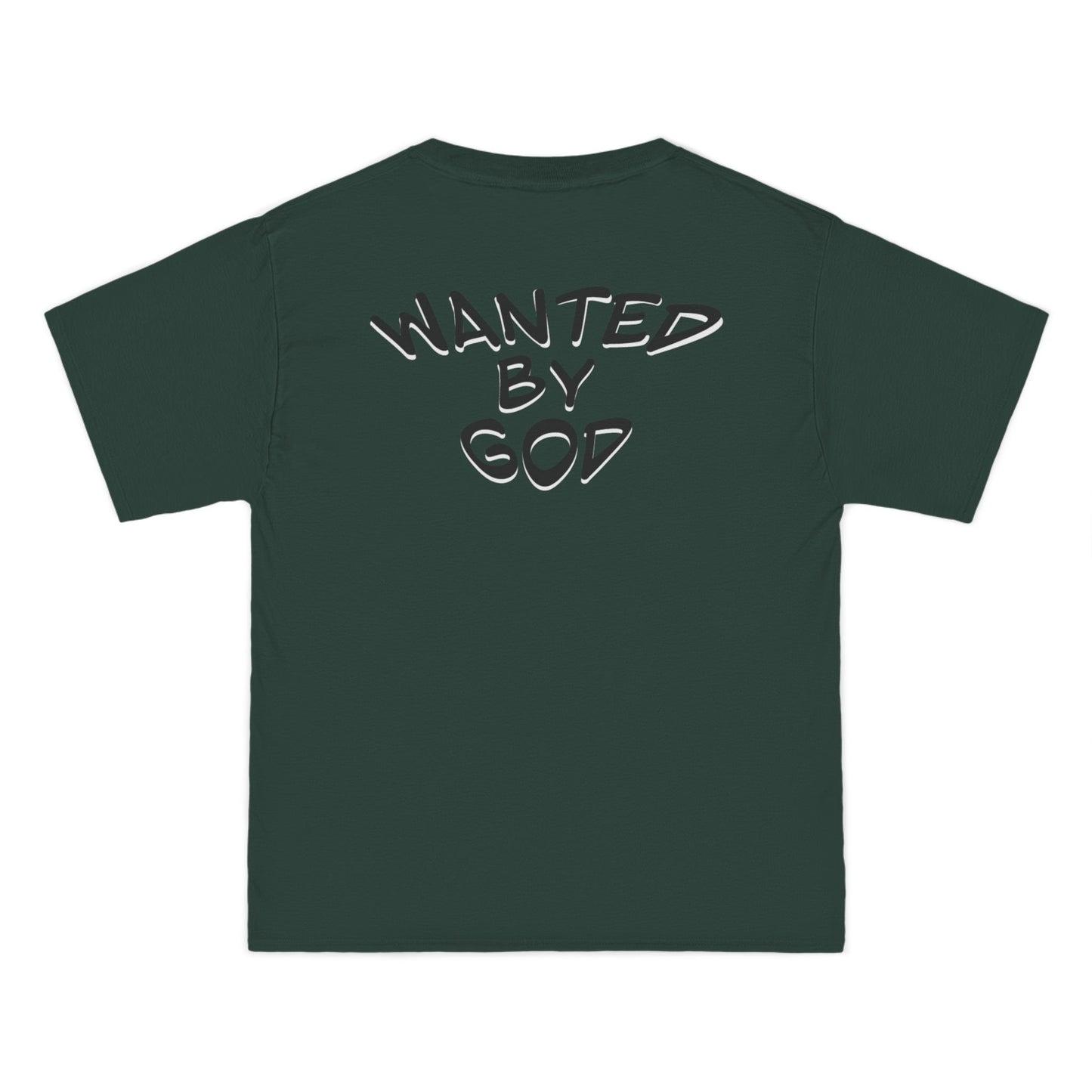 Beefy-T® Christian Short-Sleeve T-Shirt with 'Wanted by God' Design