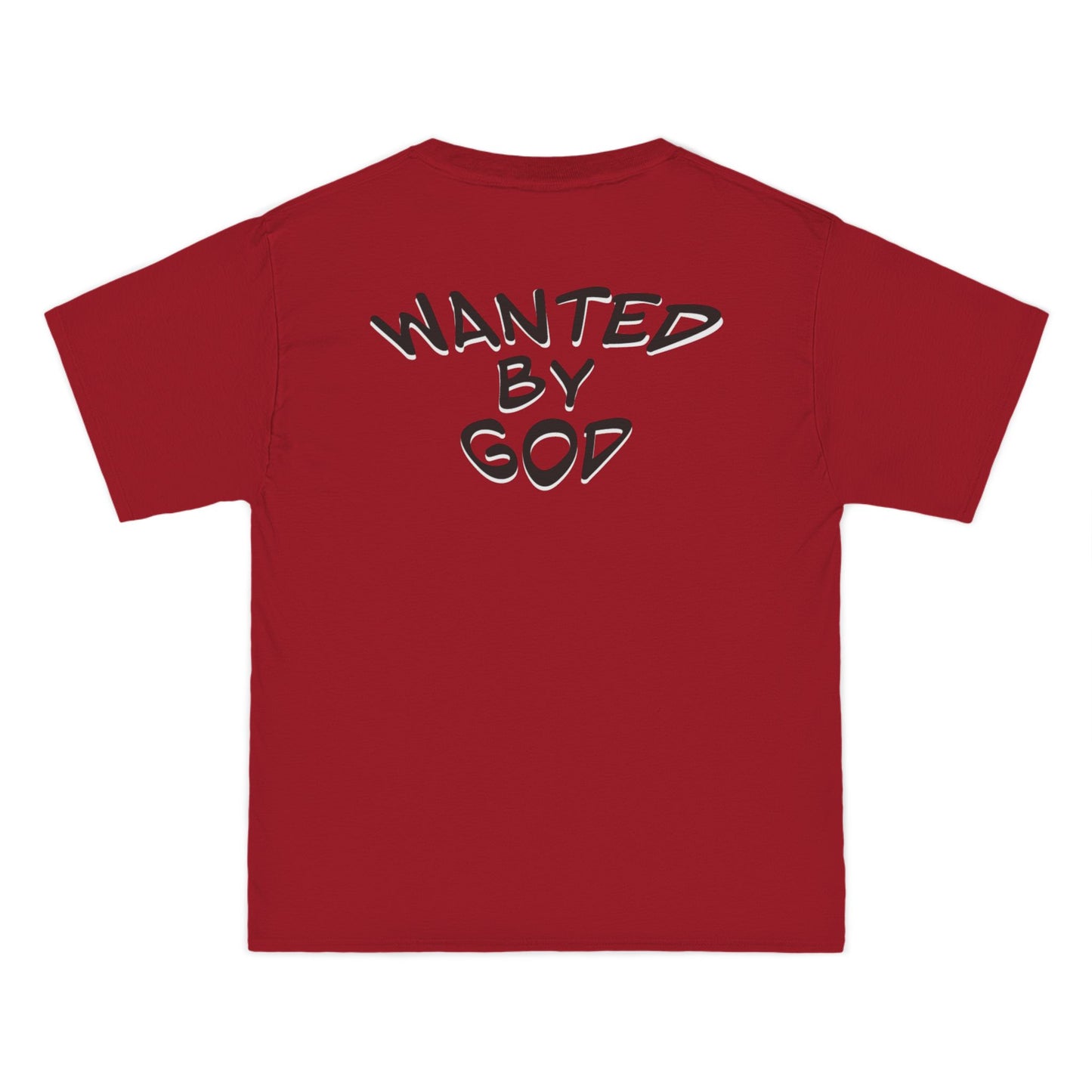 Beefy-T® Christian Short-Sleeve T-Shirt with 'Wanted by God' Design