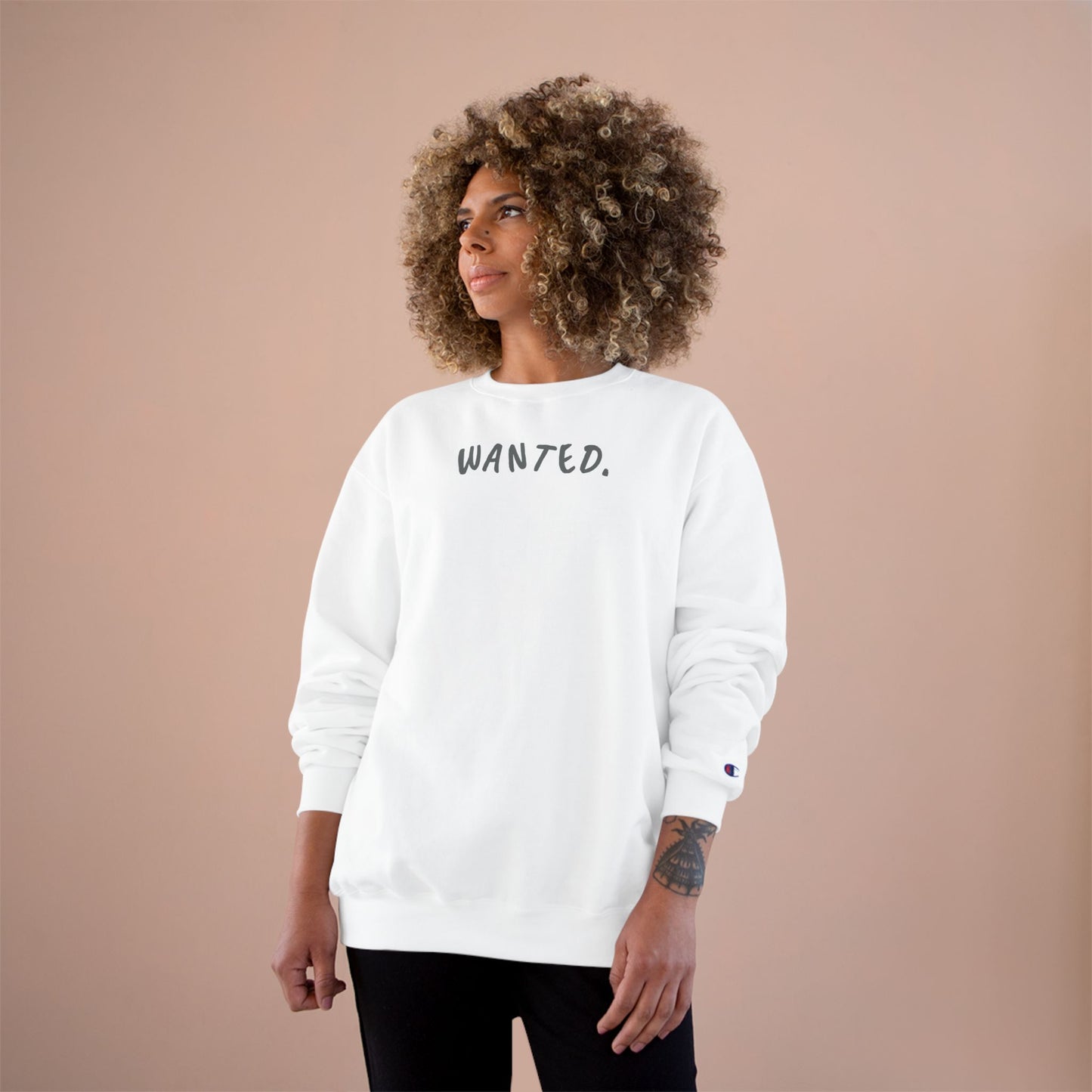 Champion Sweatshirt - Wanted Sweatshirt Design