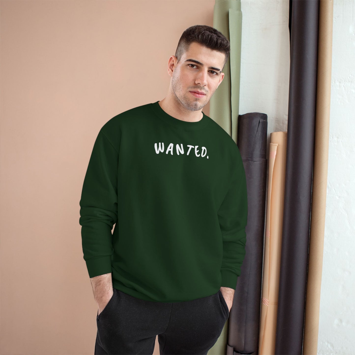 Champion Sweatshirt - Wanted Sweatshirt Design