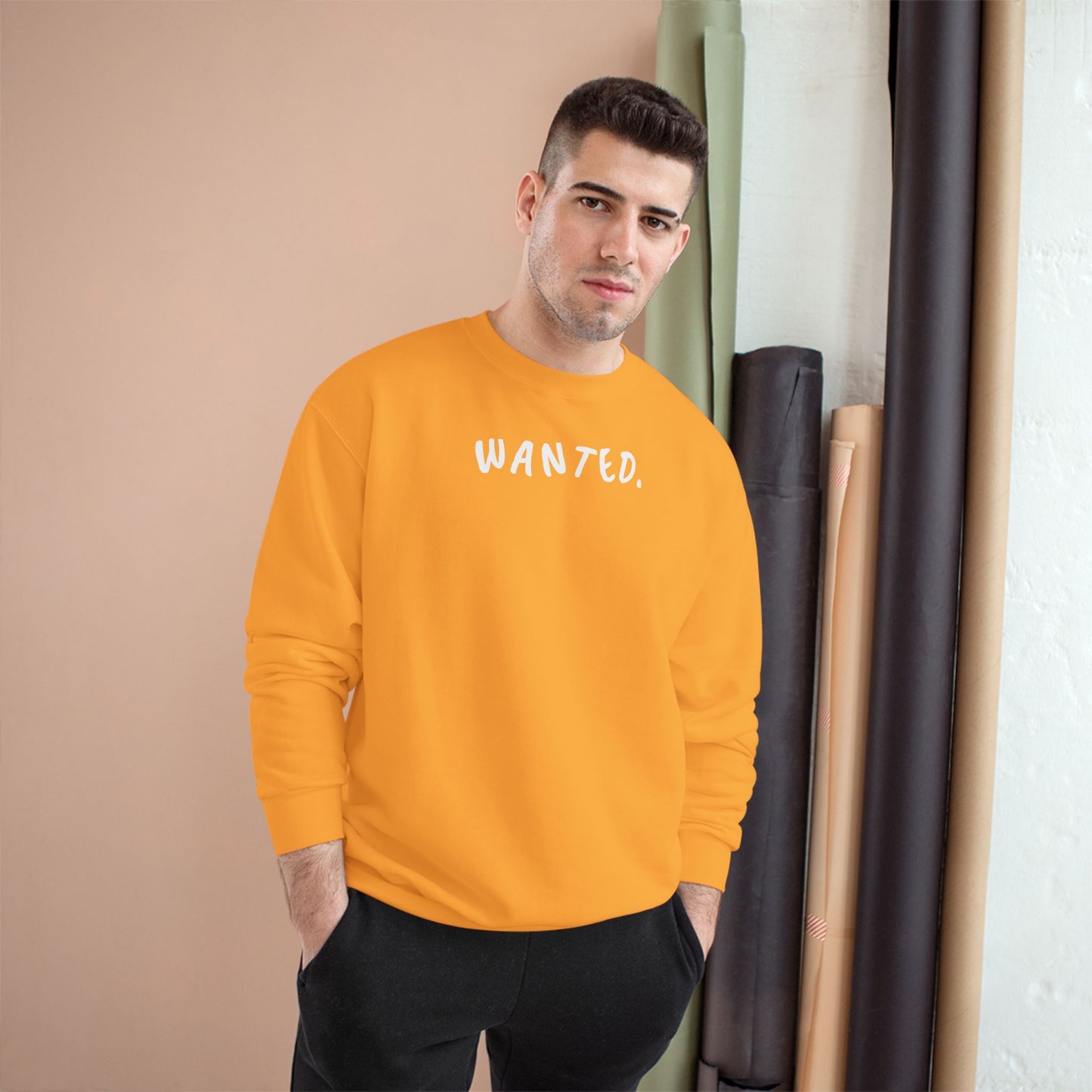 Champion Sweatshirt - Wanted Sweatshirt Design