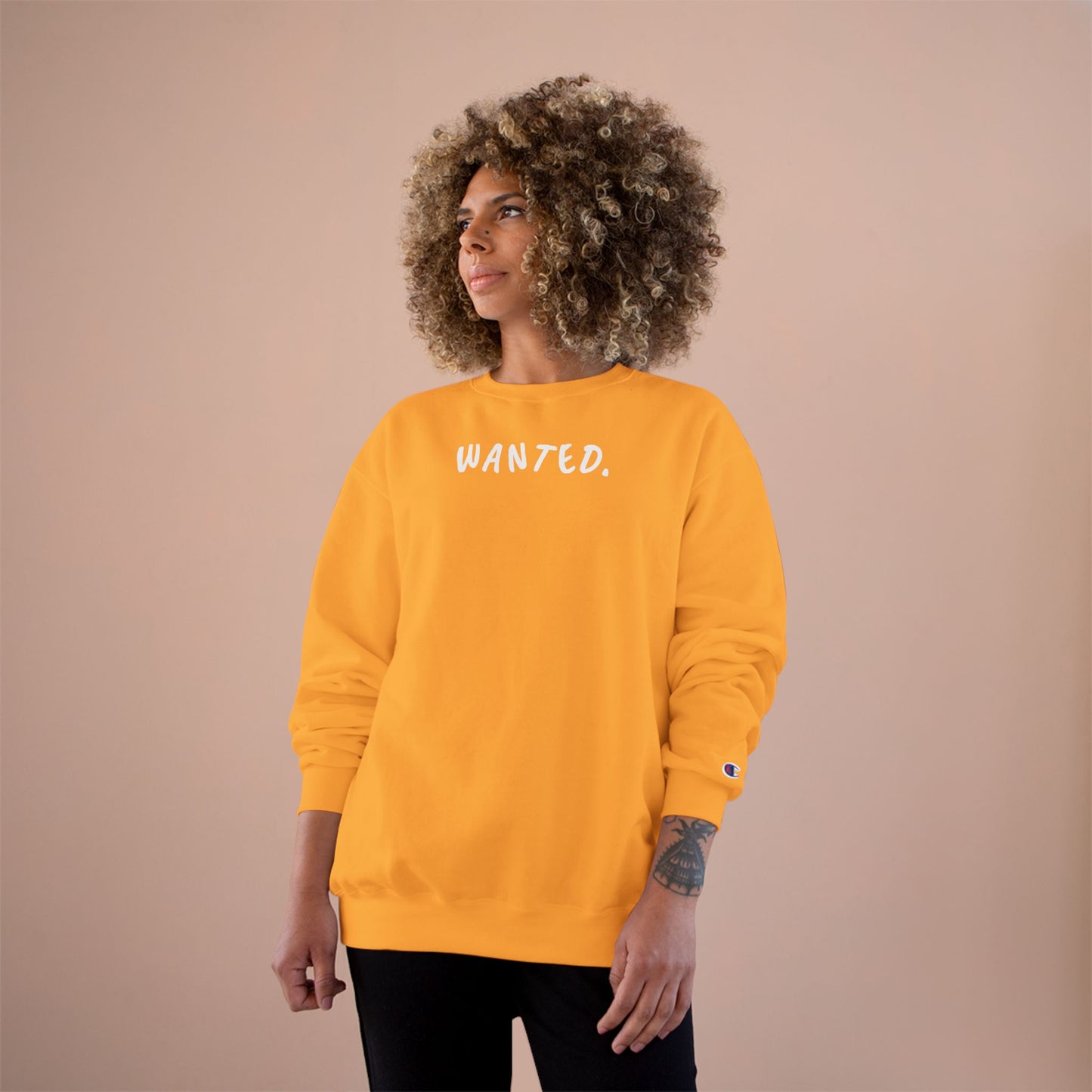 Champion Sweatshirt - Wanted Sweatshirt Design