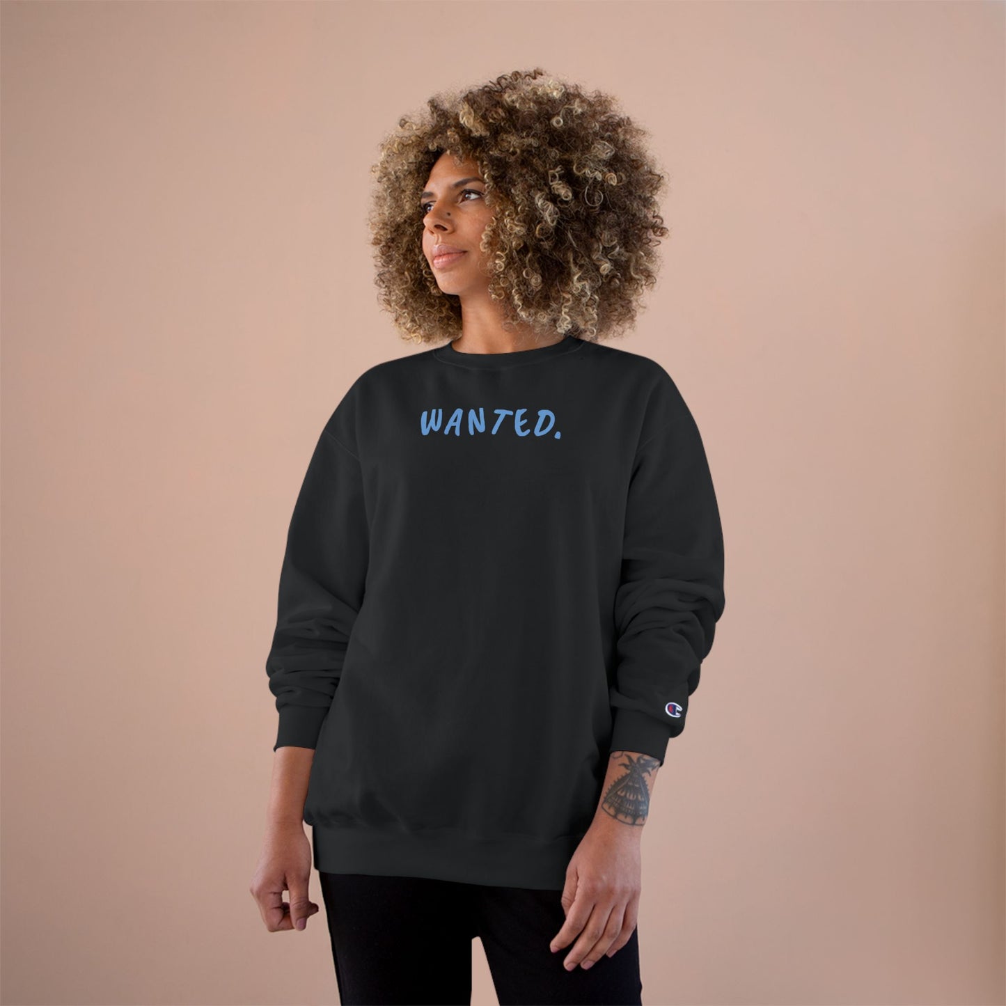 Champion Sweatshirt - Wanted Sweatshirt Design